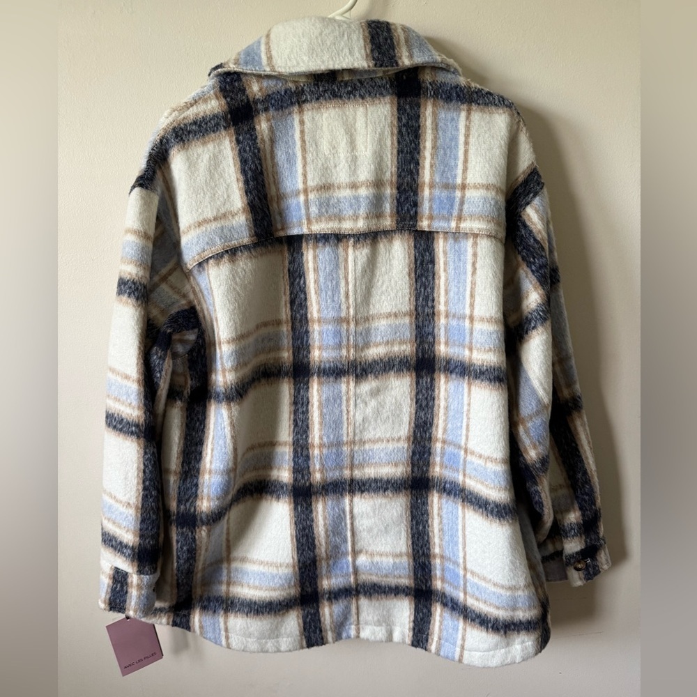 Anthropologie Avec Les Filles Womens Plaid Jacket Size 2XL NWT Shacket Cabincore - Picture 4 of 7